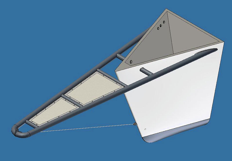 Bowsprit for a sixty-foot yacht