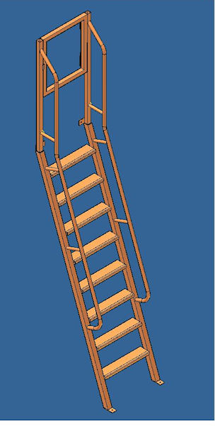 The new step ladder designed to AS 1657-1992.